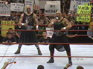 The Headbangers sport some pretty cool witch stockings!